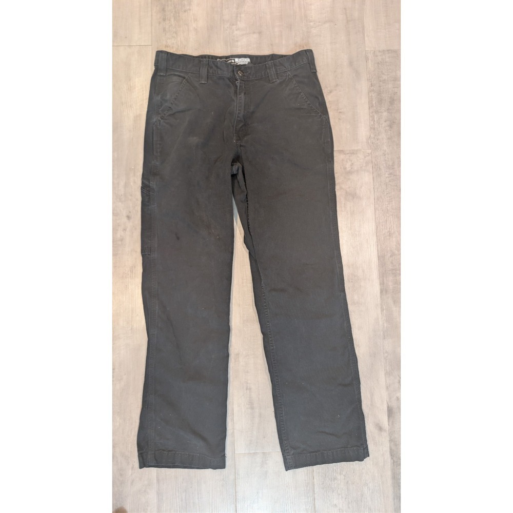 Carhartt Charcoal Gray Canvas Work Pants Relaxed Fit Men's 34x34 Workwear